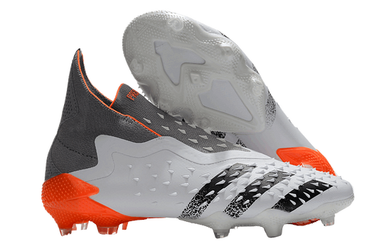 Adidas Predator Freak+ Whitespark FG - White Dark Metallic Silver Red - GoatGears