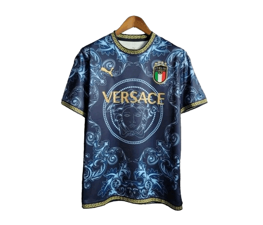 22/23 Italy x Versace Blue Kit Fan Version