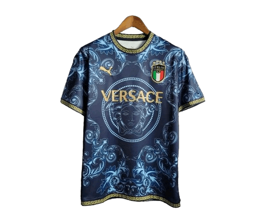 22/23 Italy x Versace Blue Kit Fan Version